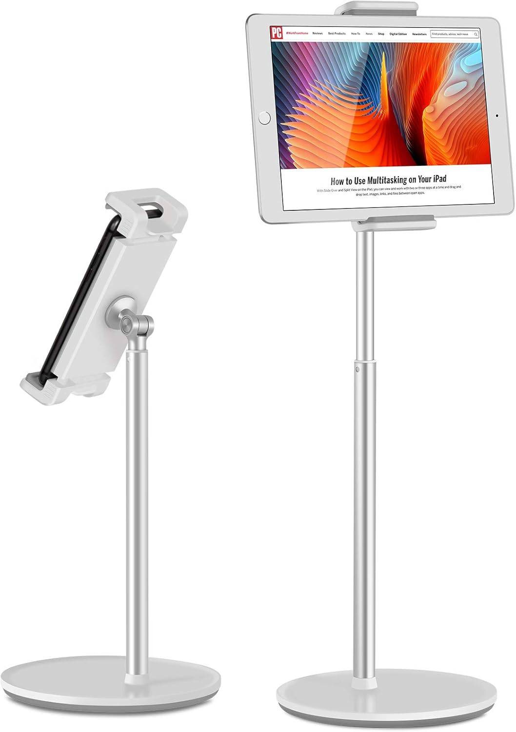 Viozon Tablet Phone Stand Holder with Adjustable Height and 360 Rotate