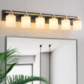 6 Light Modern Bathroom Light Fixtures Over Mirror for Style