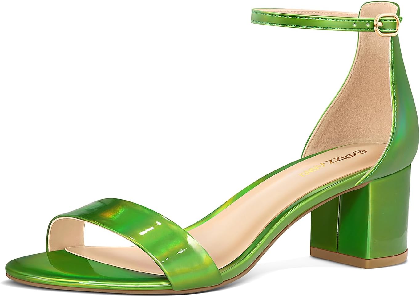 PIZZ ANNU Women's Comfortable Open Toe Chunky Heels Sandals