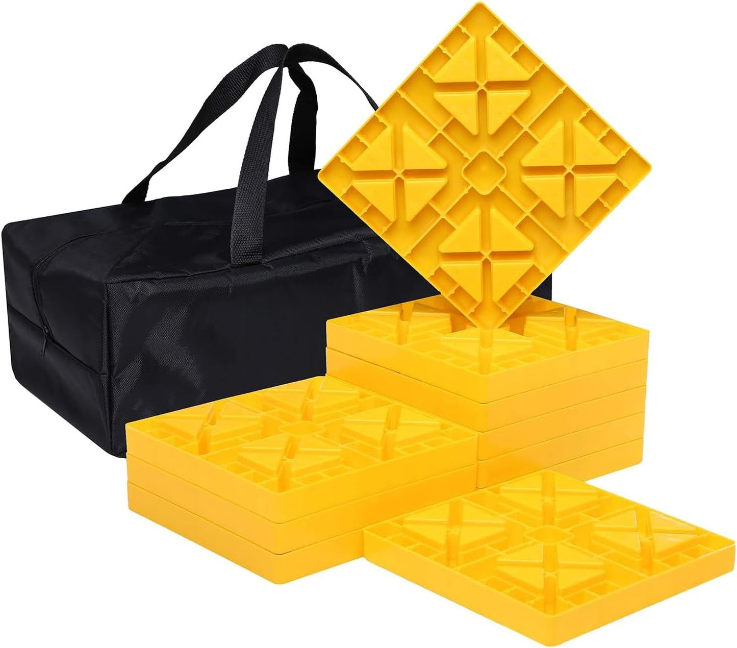 RV Leveling Blocks with Anti-Slip Pads for Camper Stability
