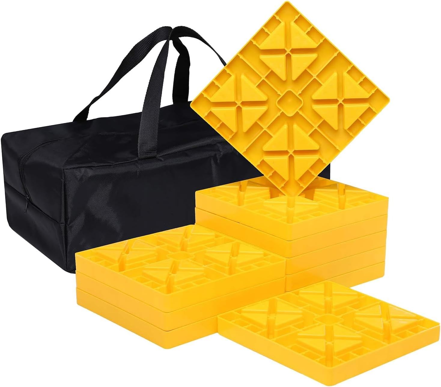 RV Leveling Blocks with Anti-Slip Pads for Camper Stability