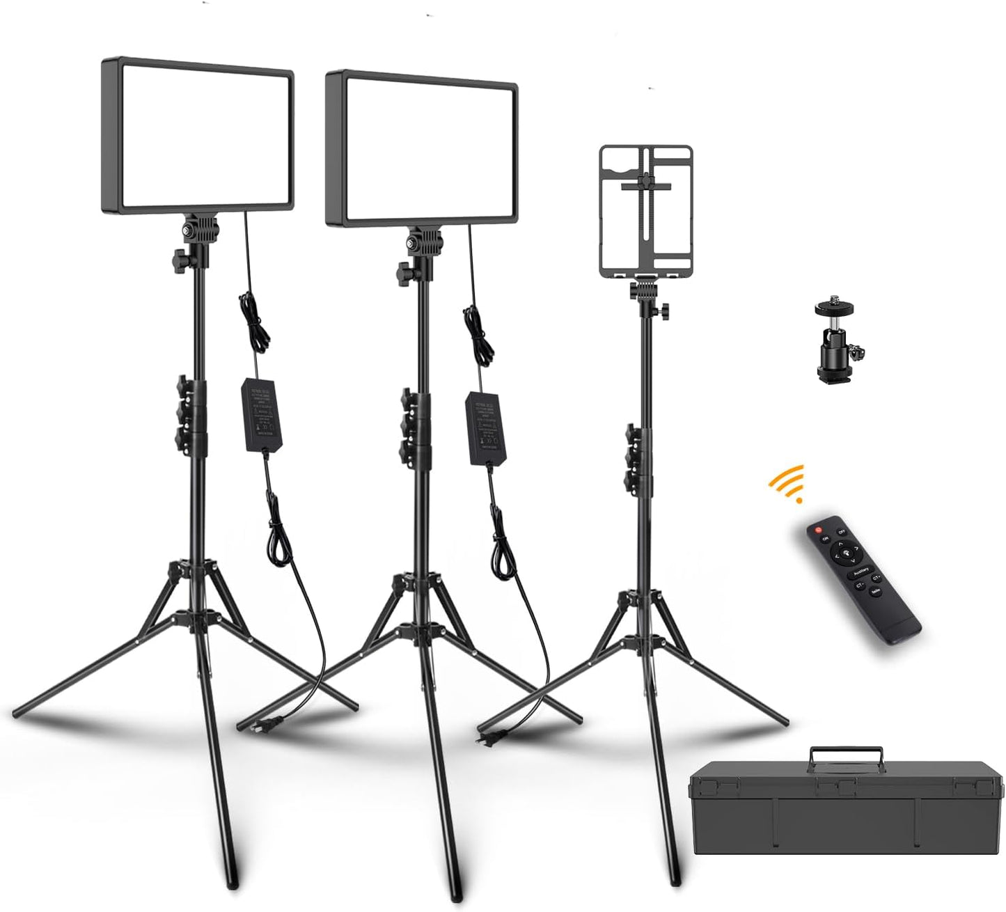 Dimmable Bi-Color 416 LED and 220 RGB Video Light Kit