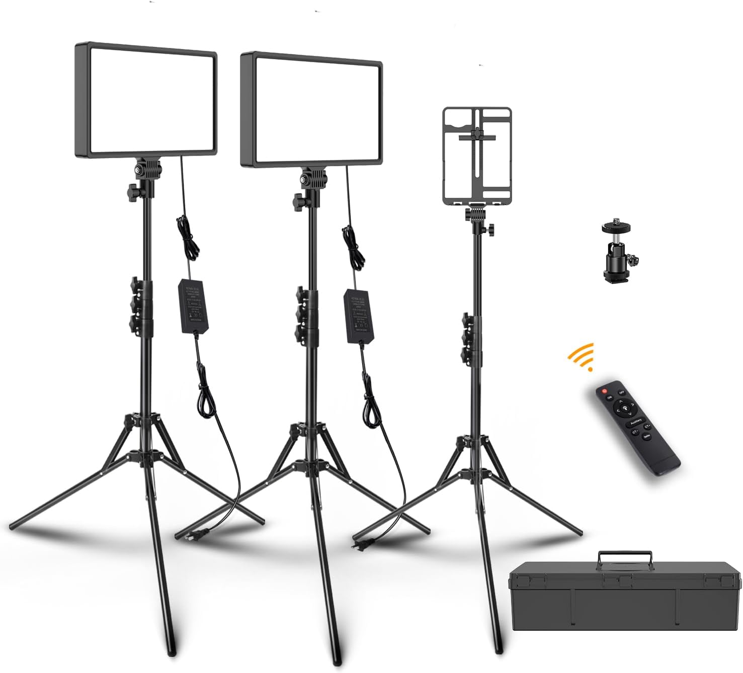 Dimmable Bi-Color 416 LED and 220 RGB Video Light Kit