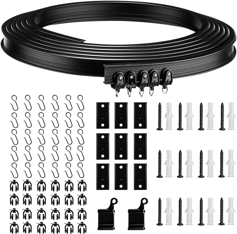 Flexible 9.8ft Ceiling Curtain Track for RVs & Bay Windows
