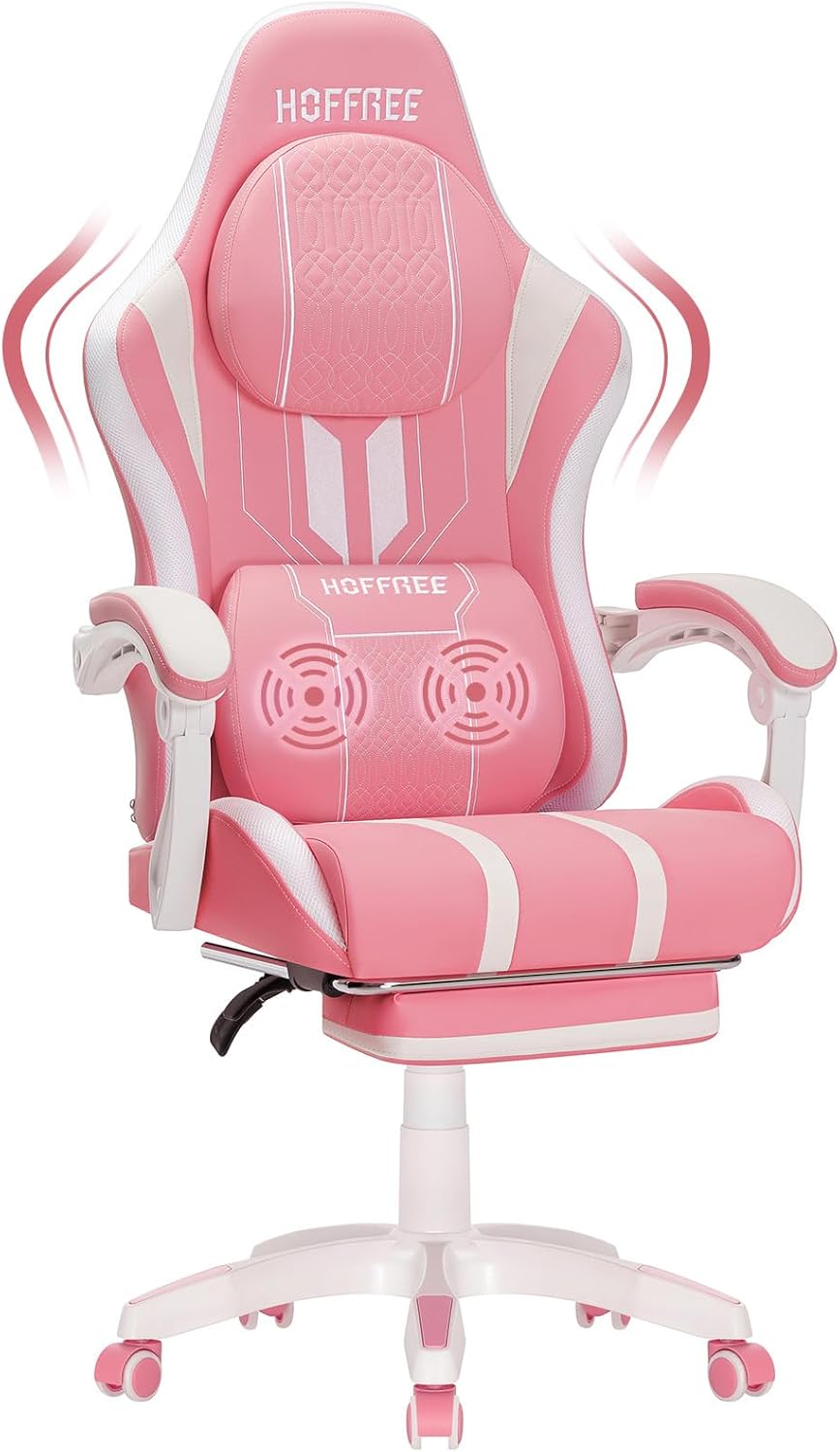 Hoffree Gaming Chair: Ultimate Comfort & Support!