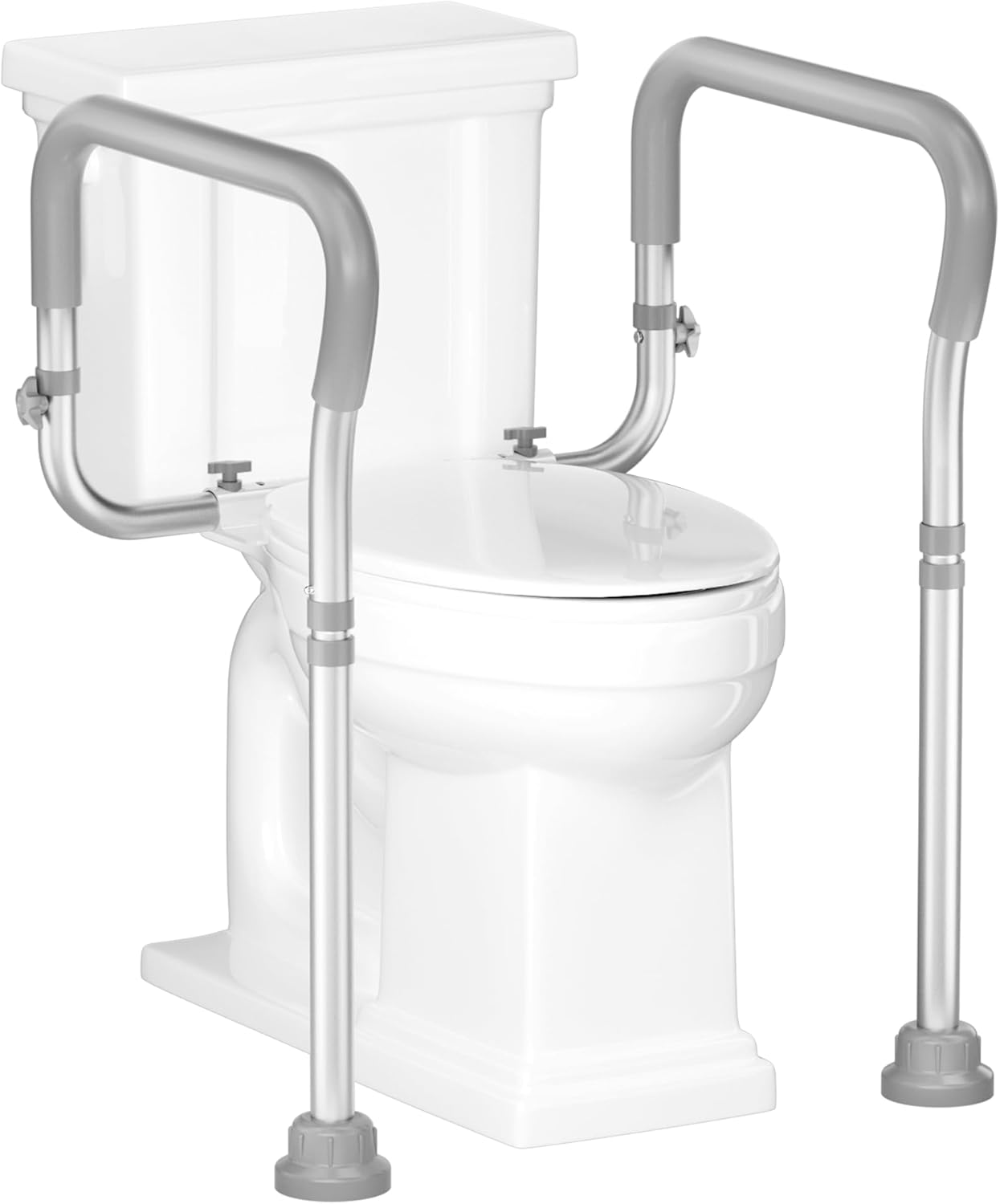 Toilet Safety Rail for Seniors with Adjustable Height & Width