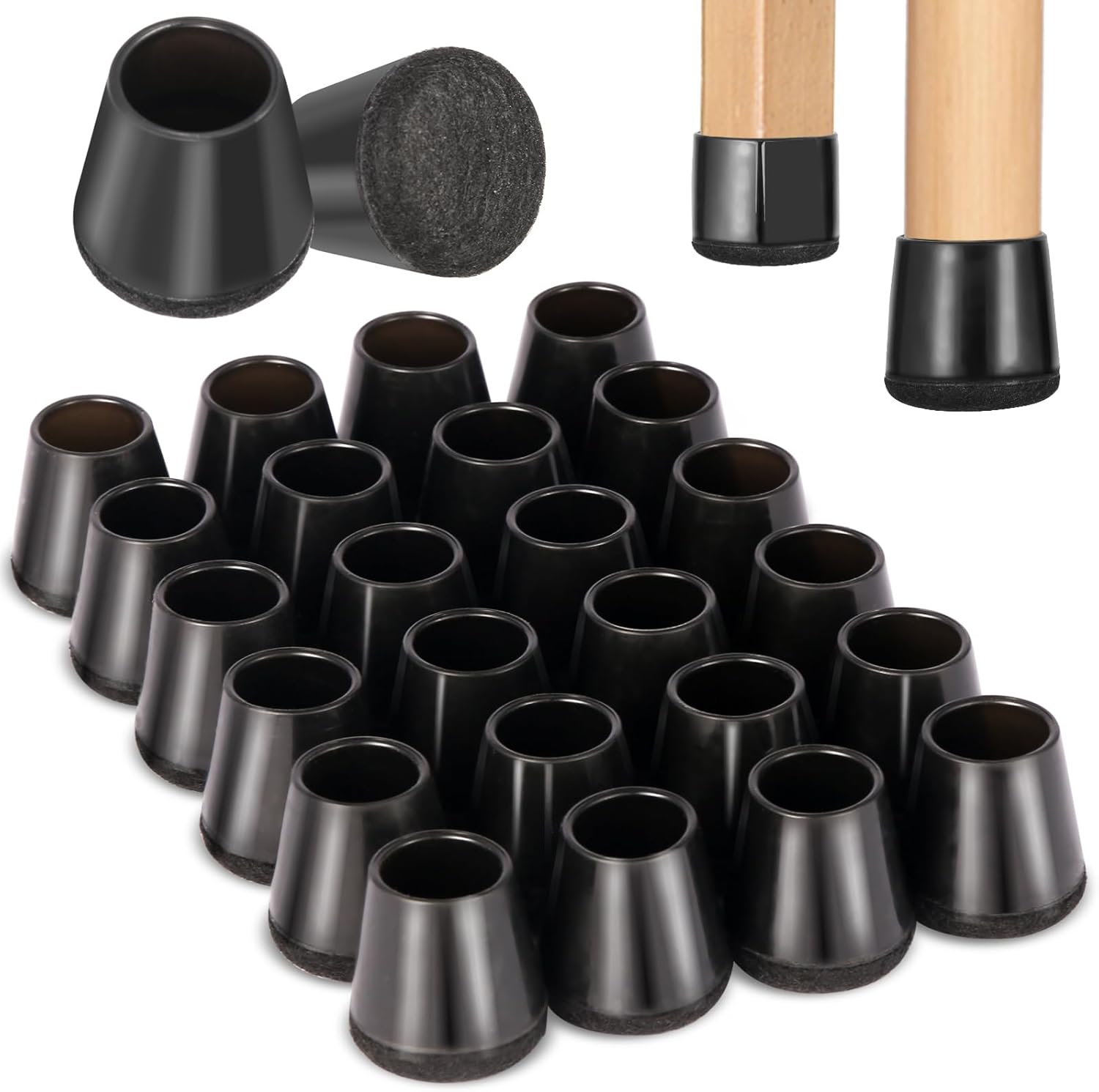 Silicone Chair Leg Protectors - Protect Floors, No Noise