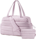 Gym Bag for Women Quilted 31L Weekender Duffel - Travel Ready
