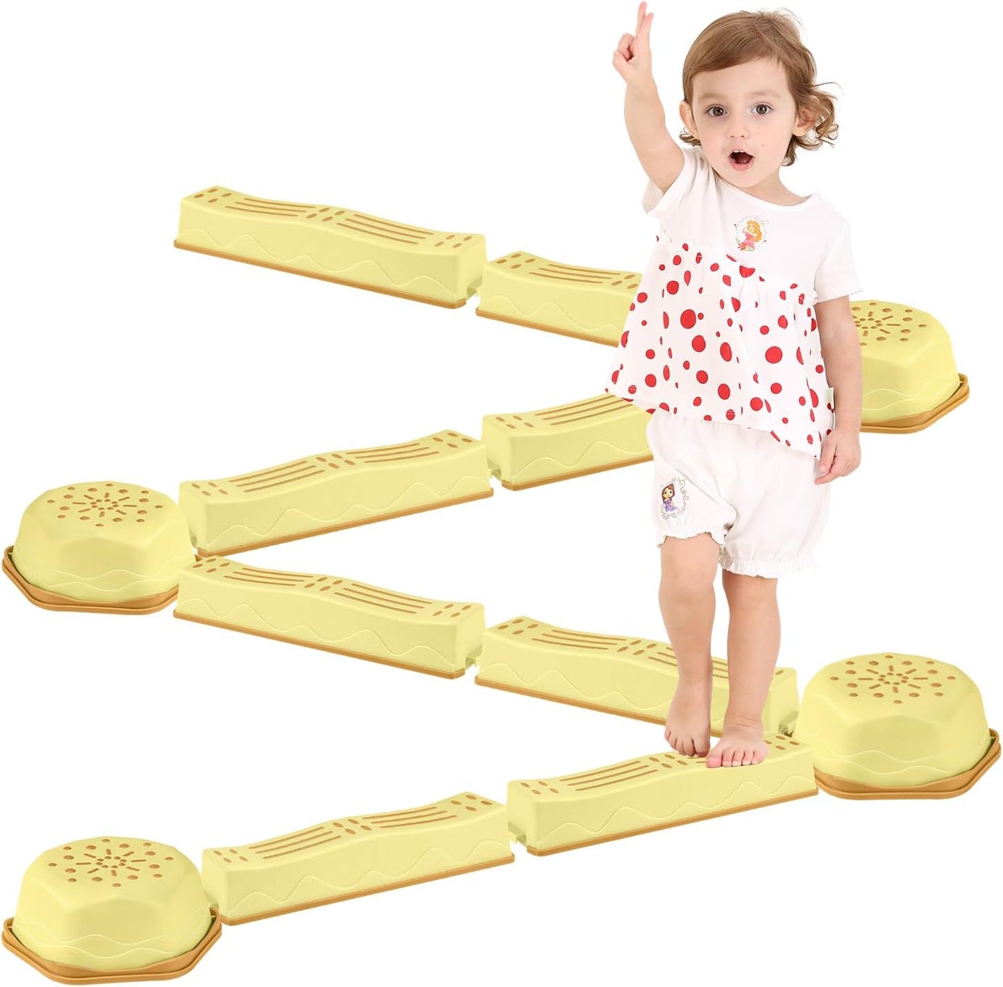 Balance Beam Stepping Stones Kit - Fun Indoor/Outdoor Play!