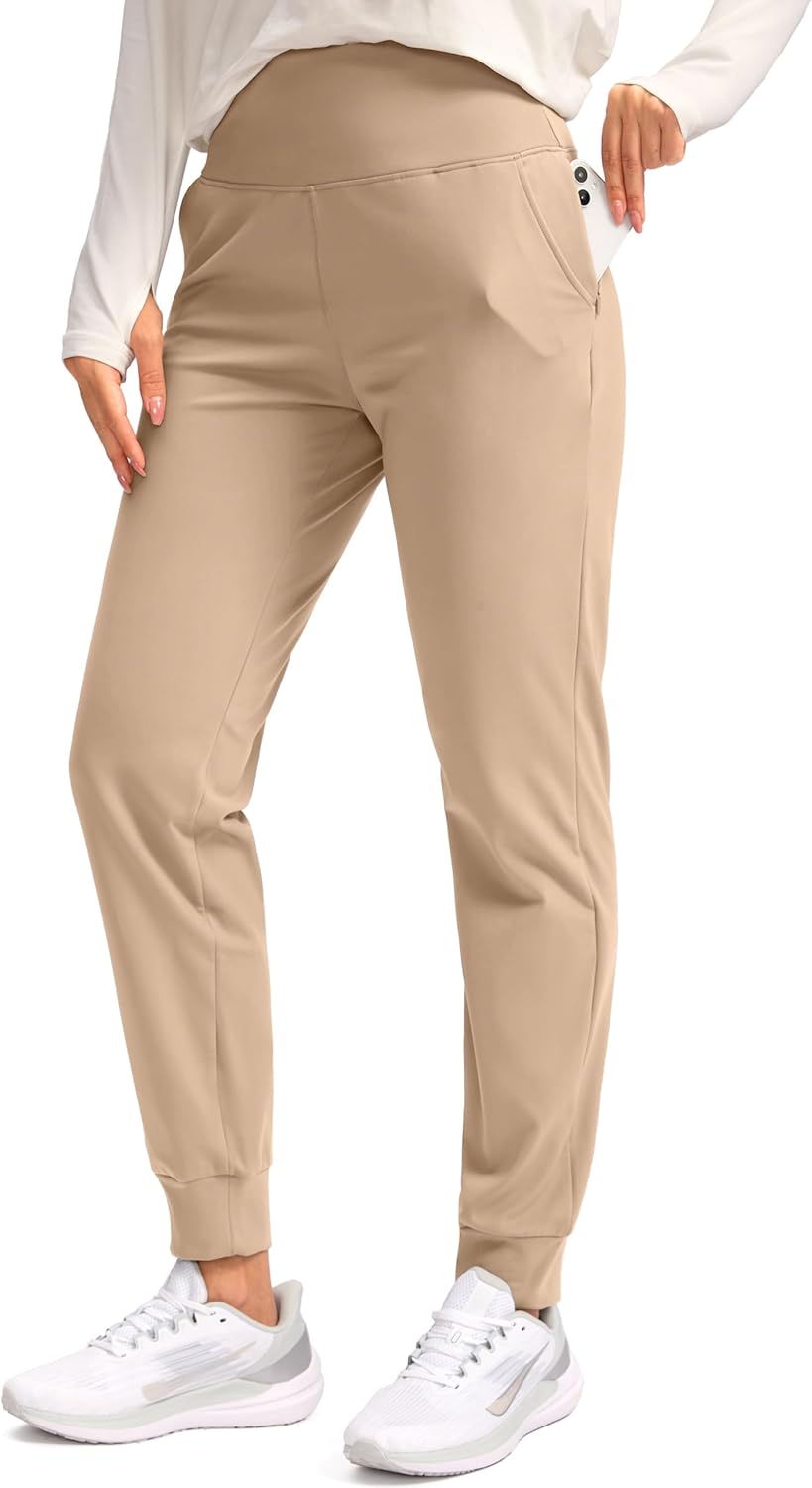 SANTINY Women's Fleece Lined Joggers for Winter Activities