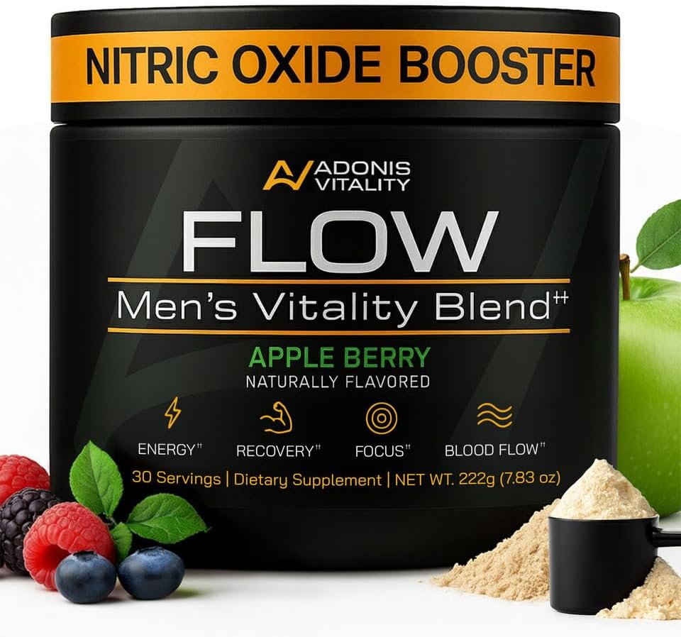 Flow Nitric Oxide Supplements for Men - Boost Blood Flow & Endurance