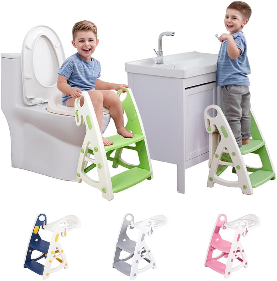 Potty Training Seat with Adjustable Ladder for Kids of All Ages