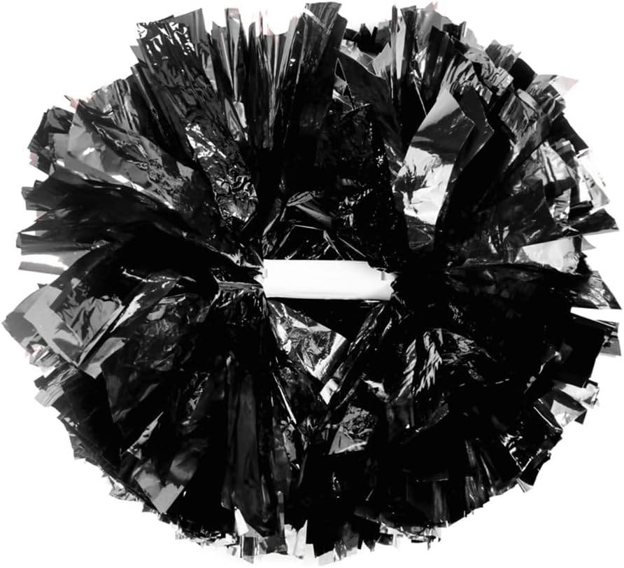 Cheerleading Pom Poms with Baton Handle for Team Spirit Fun