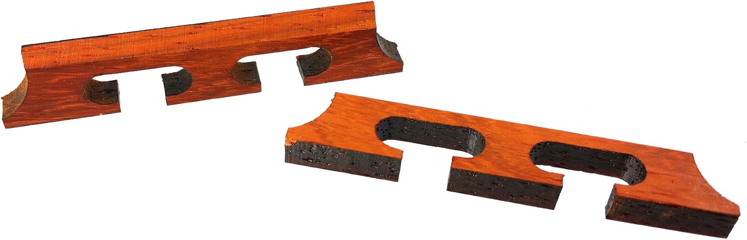 Laser-cut Hardwood Bridge Blanks for Cigar Box Guitars and Banjos