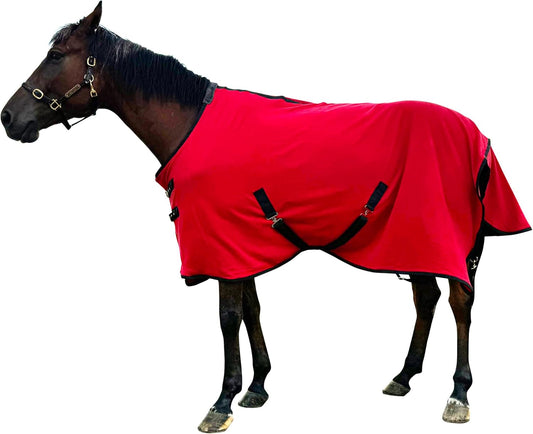 Polar Fleece Horse Cooling Blanket - Red, U78 in