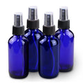 2 oz Mini Glass Spray Bottles - Fine Mist for Hair & Skin (4 Pack)