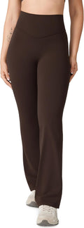 Hugcurve No Front Seam High Waisted Flare Leggings (Style ZKPN)
