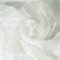 MDS Pack of 35 Yard Sheer Organza Fabric Bolt - Ivory for Events