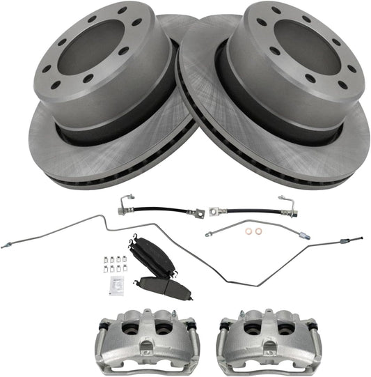 TRQ Rear Brake Pad & Rotor Kit for 2009-2013 Dodge Ram Models