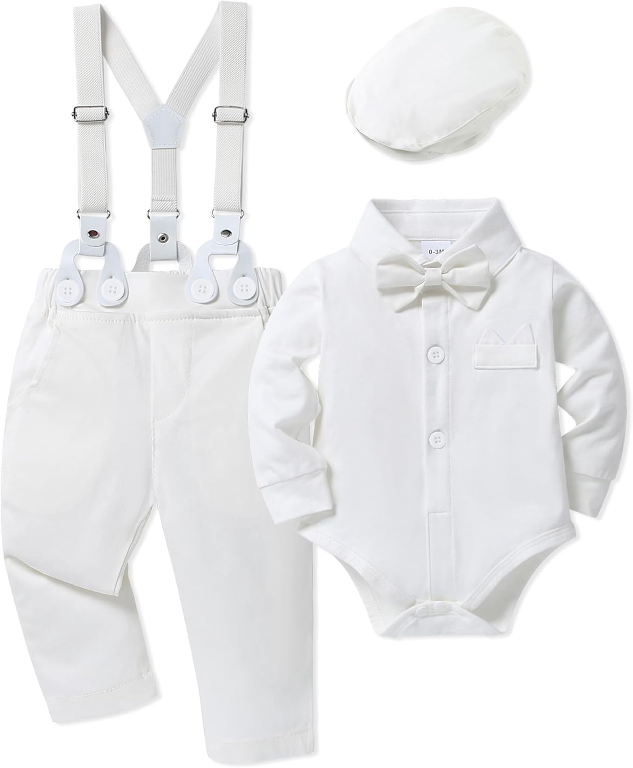 WESIDOM Baby Boy Clothes 0-18M Stylish Gentleman Outfit Set