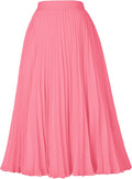 Women High Elastic Waist Pleated Chiffon Midi Skirt - Classic A-line