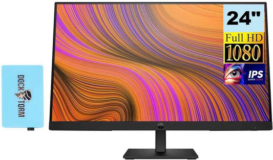 HP 24 1080P Monitor Bundle - Crisp Display & Dock