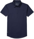 Men's Drop-Cut Polo Collared Casual Shirt - Soft, Wrinkle-Resistant