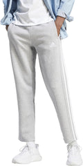 adidas Men's Essentials 3-Stripes Open Hem Fleece Pants - Cozy