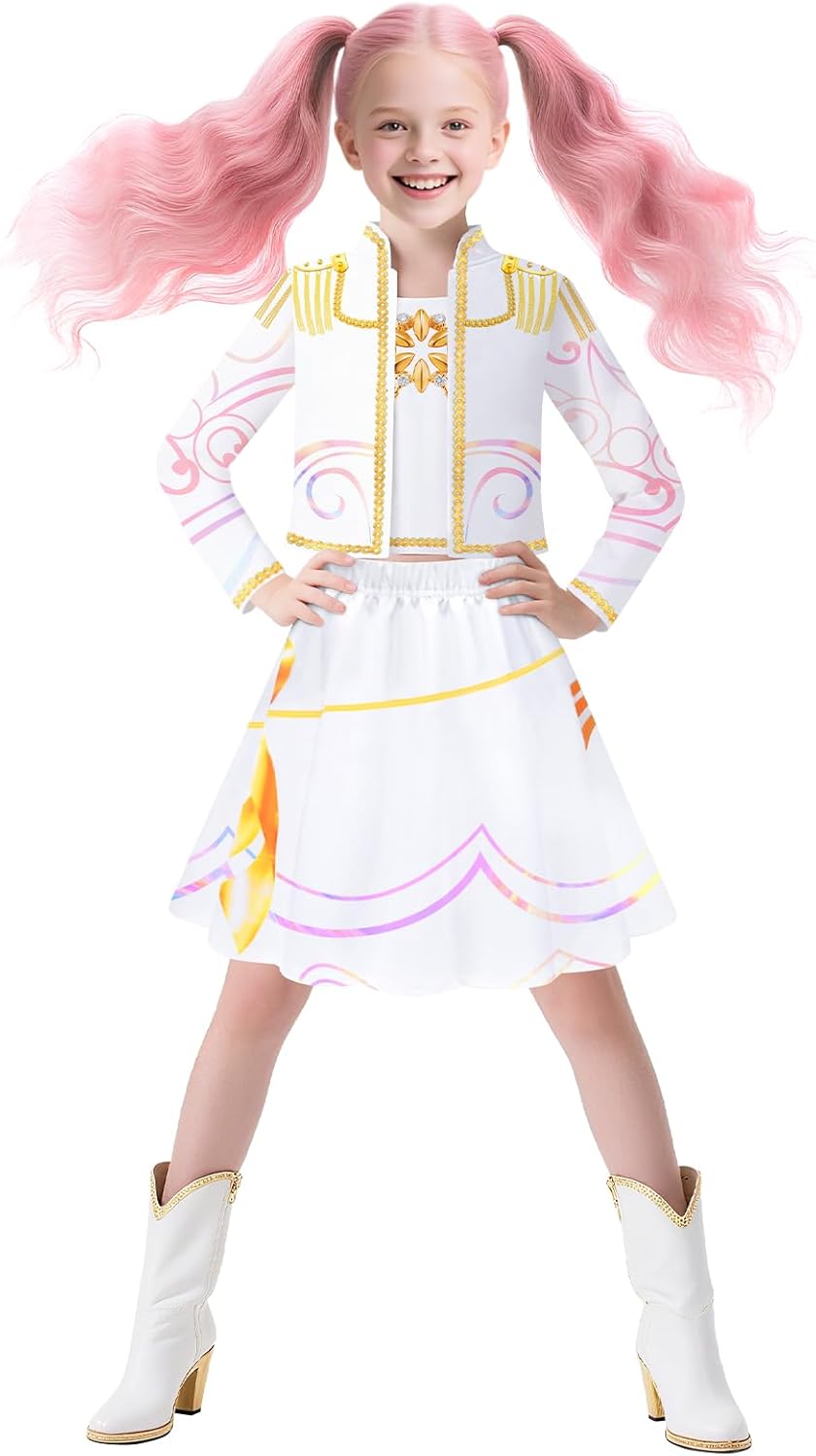 Kids Girls Pop Singe Outfits for Halloween and Stage Performances