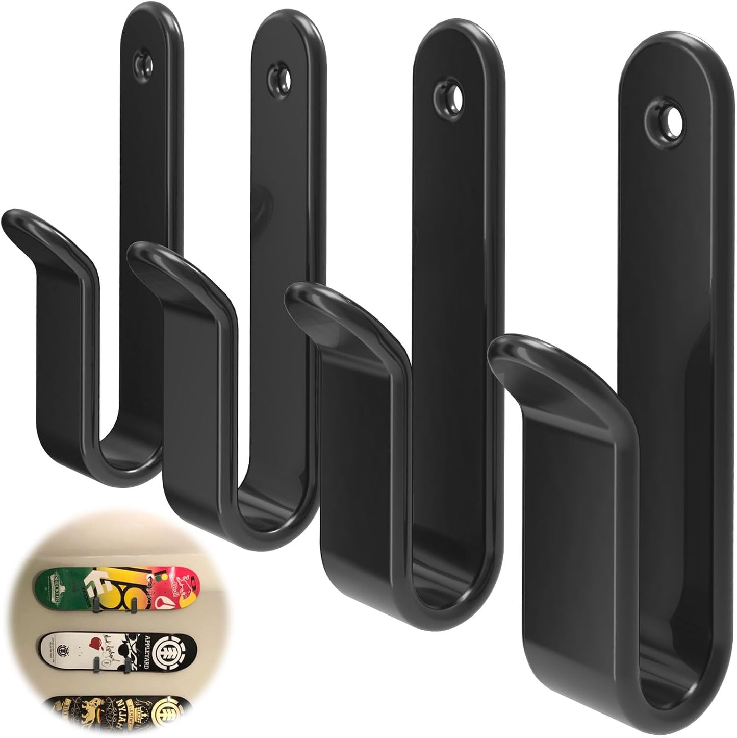 Space-Saving Horizontal Snowboard Wall Mount for Easy Storage
