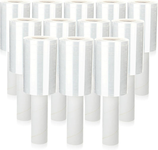 12 Pack 5 Inch Stretch Shrink Film Roll for Moving and Packing