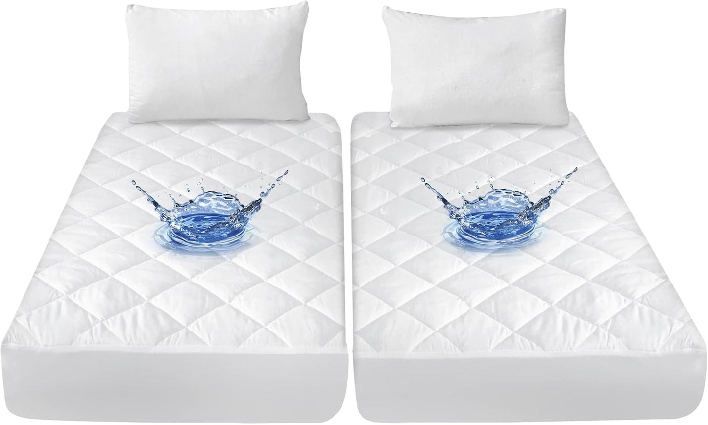 Split California King Mattress Protector Pad for Adjustable Beds