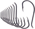 Octopus Hook Fishing Beak Circle Hooks Freshwater Red Black - 50 Pack