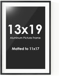 13x19 Picture Frame with Mat for 11x17 Photo - Crystal Clear Display