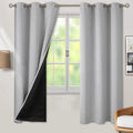 Thermal Insulated Blackout Curtains 42 x 72 in - Full Room Darkening