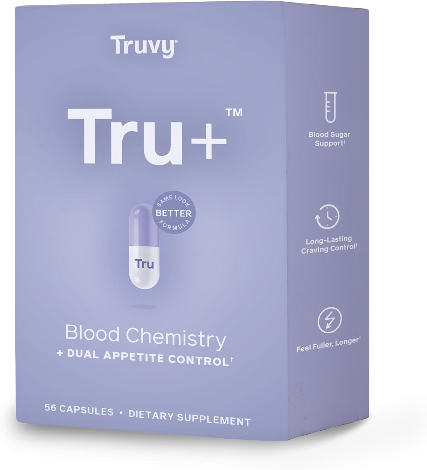 Tru+ Dual Appetite Suppressant for Weight Loss - 30-Day Kit