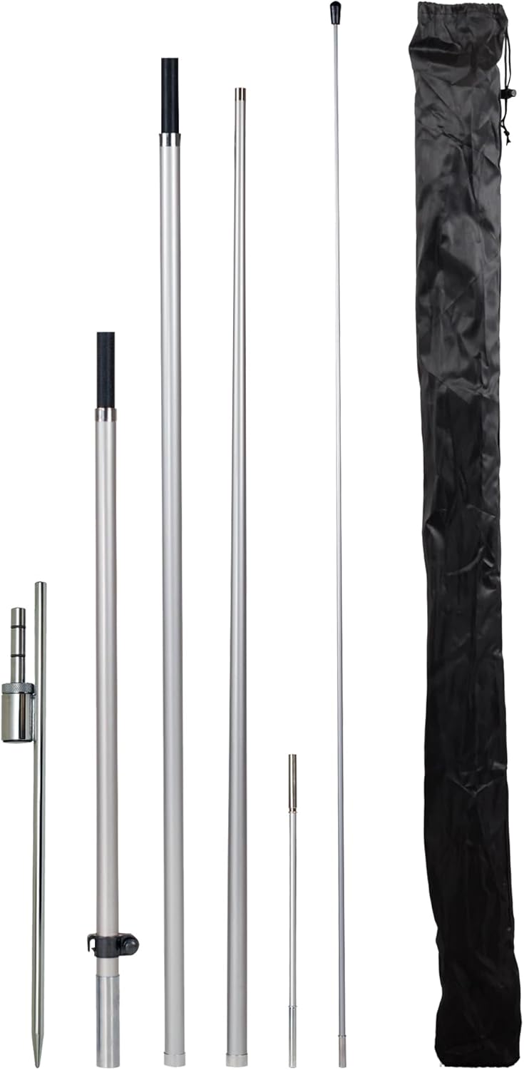 LookOurWay Feather Flag Pole Kit for Effective Outdoor Advertising