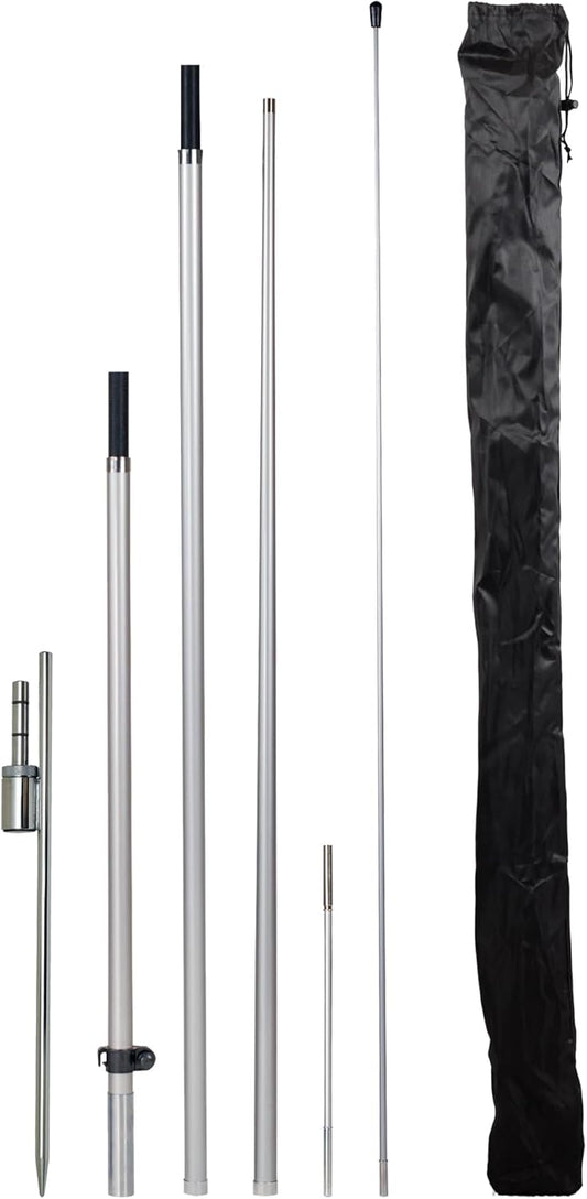 LookOurWay Feather Flag Pole Kit for Effective Outdoor Advertising