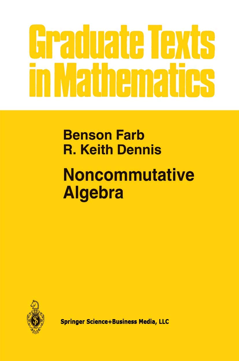 Noncommutative Algebra Textbook for Graduate Mathematics Studies
