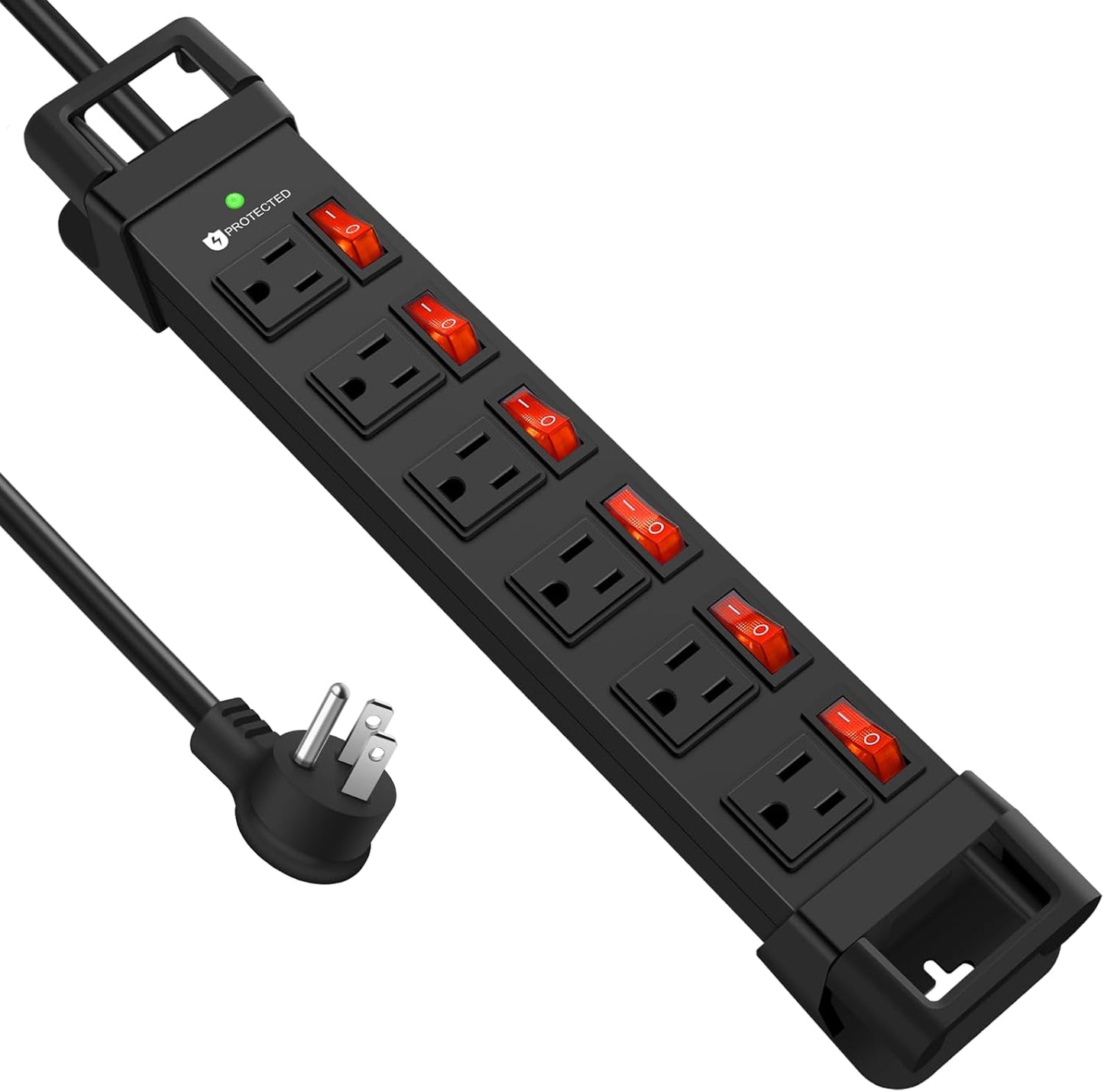 HEZI Metal Power Strip with Individual Switches