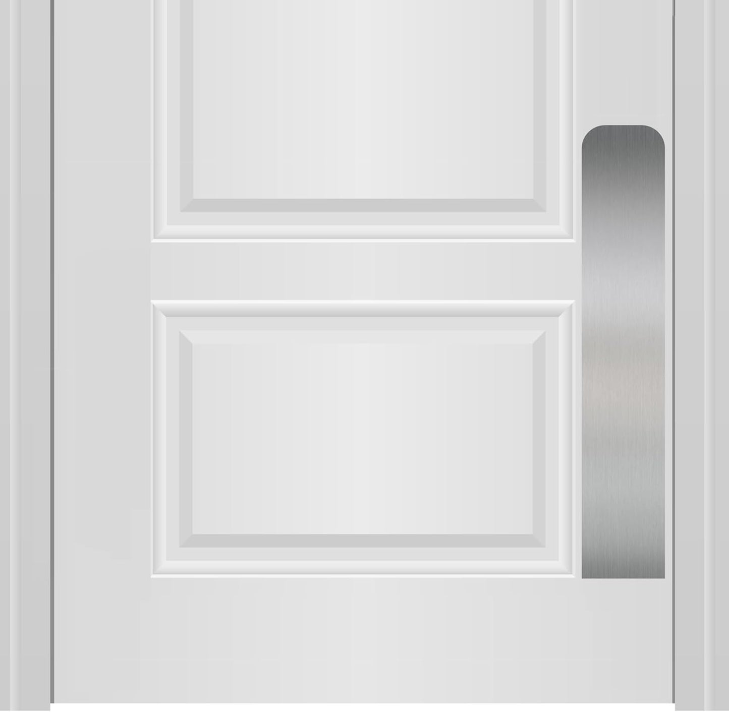 Deck the Door Decor Dog Scratch Door Protection Plate - Satin Nickel