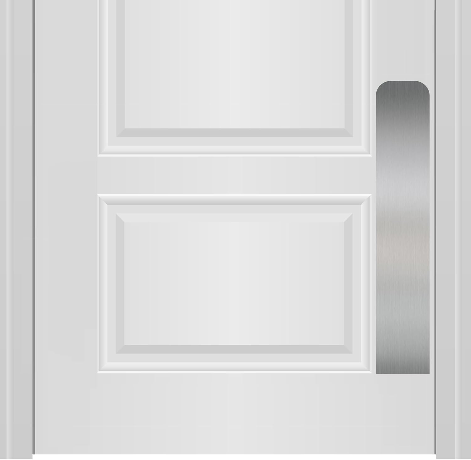 Deck the Door Decor Dog Scratch Door Protection Plate - Satin Nickel