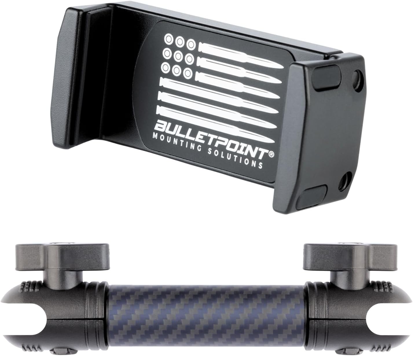 Bulletpoint Dash Mount Cell Phone Holder with Carbon Fiber Arm
