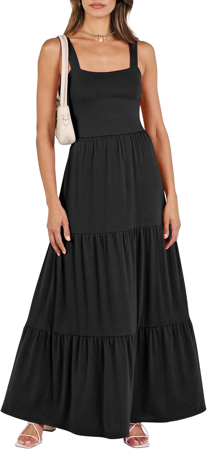 ANRABESS Women's Summer Casual Long Maxi Beach Vacation Dress