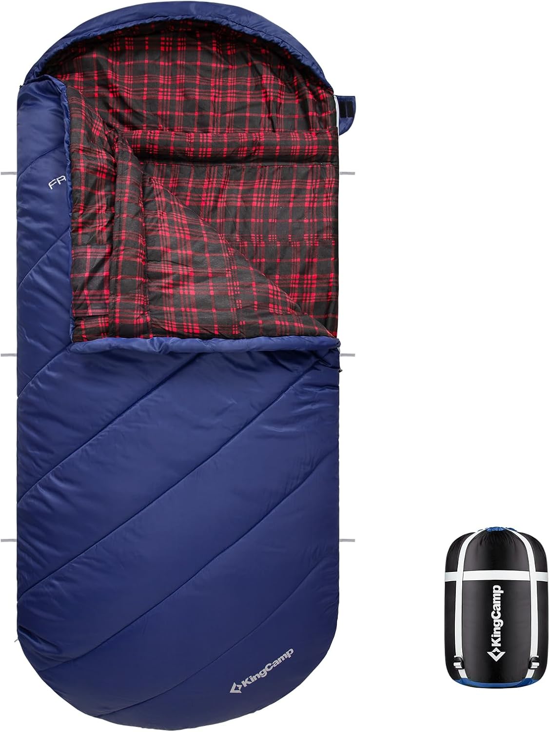KingCamp Extra Wide Sleeping Bag for Cold Weather Adventures