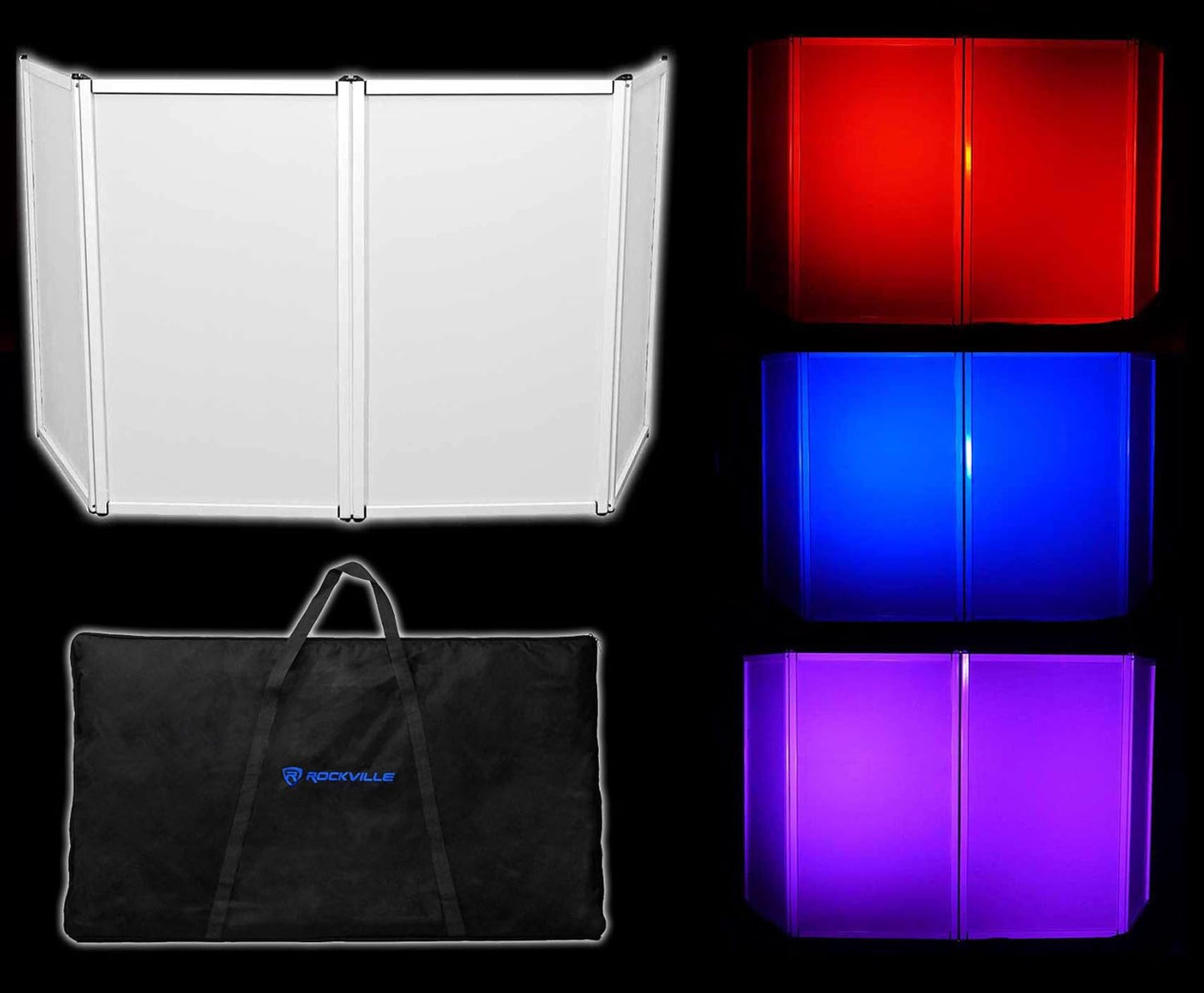 Rockville RFAAW DJ Event Facade: Lightweight Aluminum Booth