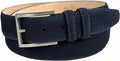 Men's Suede Full Leather Belt 1-3/8in Wide - Classic Nickel Buckle