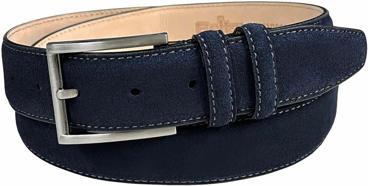 Men's Suede Full Leather Casual Dress Belt - Stylish & Durable