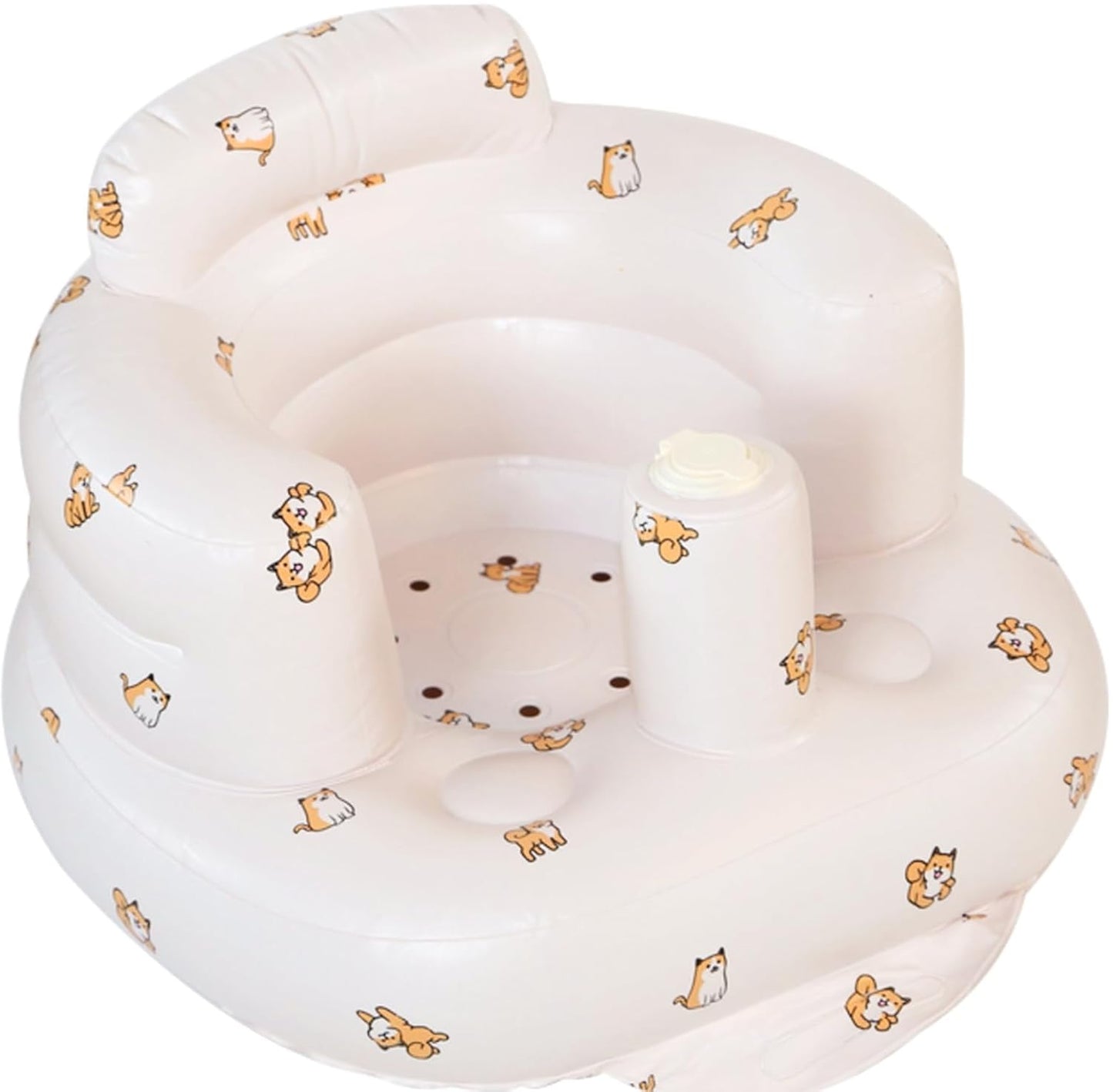 Inflatable Baby Seat with Toy for Playful Babies