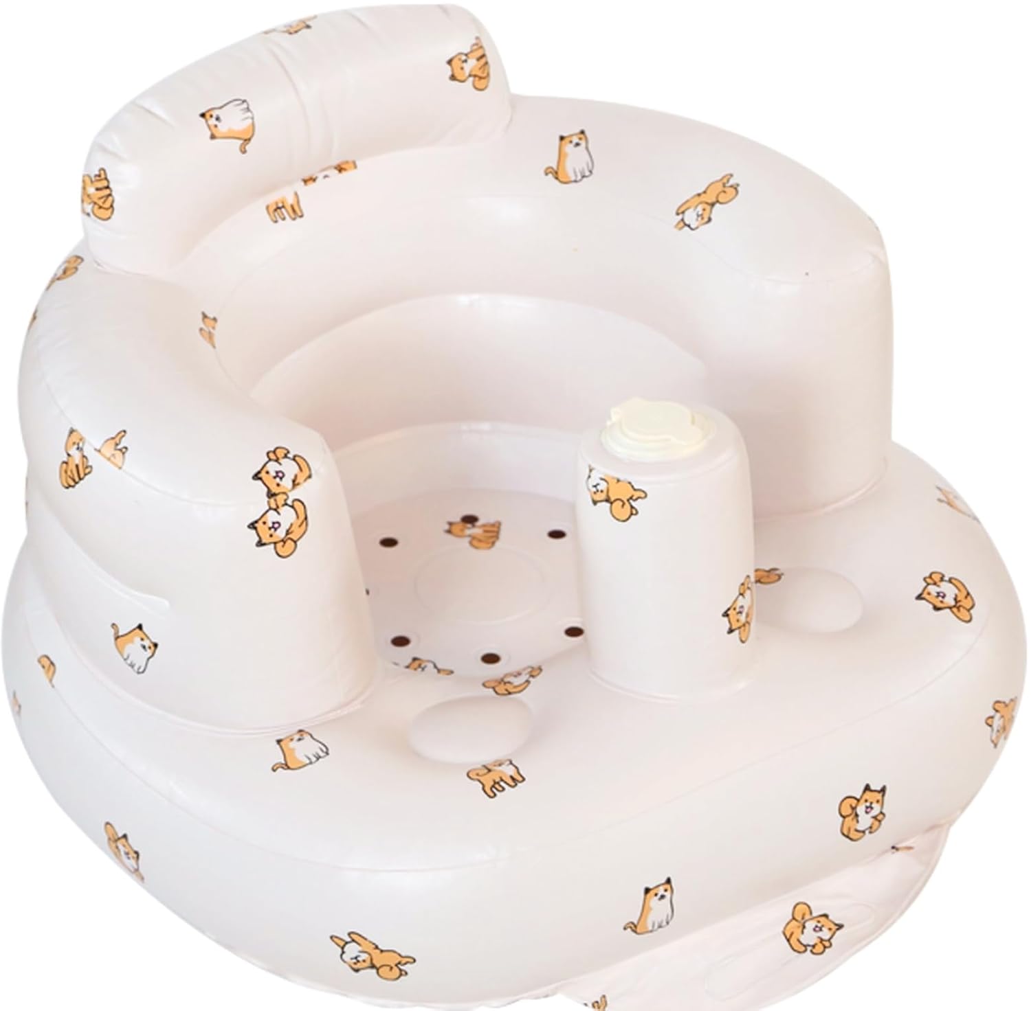 Inflatable Baby Seat with Toy for Playful Babies